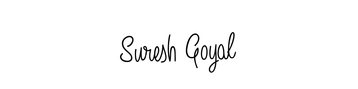 Use a signature maker to create a handwritten signature online. With this signature software, you can design (Angelique-Rose-font-FFP) your own signature for name Suresh Goyal. Suresh Goyal signature style 5 images and pictures png