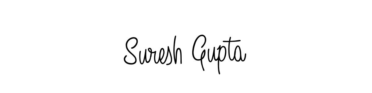 Use a signature maker to create a handwritten signature online. With this signature software, you can design (Angelique-Rose-font-FFP) your own signature for name Suresh Gupta. Suresh Gupta signature style 5 images and pictures png