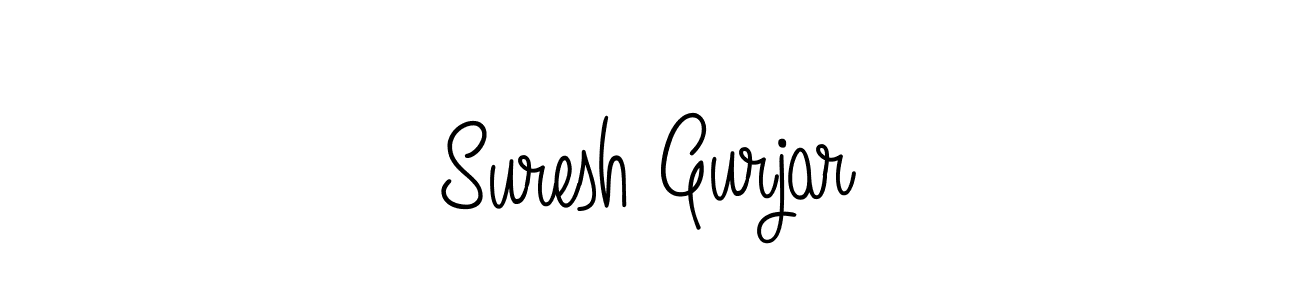 Create a beautiful signature design for name Suresh Gurjar. With this signature (Angelique-Rose-font-FFP) fonts, you can make a handwritten signature for free. Suresh Gurjar signature style 5 images and pictures png