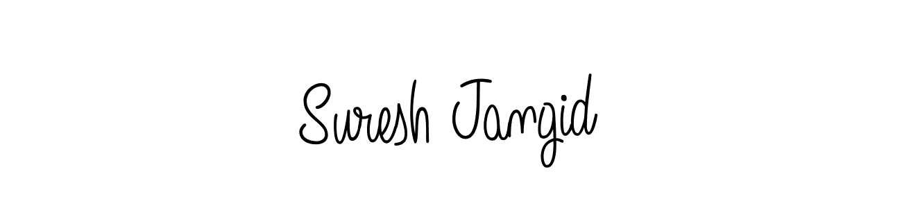 Use a signature maker to create a handwritten signature online. With this signature software, you can design (Angelique-Rose-font-FFP) your own signature for name Suresh Jangid. Suresh Jangid signature style 5 images and pictures png