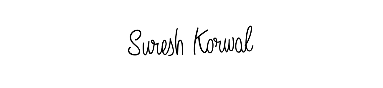 The best way (Angelique-Rose-font-FFP) to make a short signature is to pick only two or three words in your name. The name Suresh Korwal include a total of six letters. For converting this name. Suresh Korwal signature style 5 images and pictures png