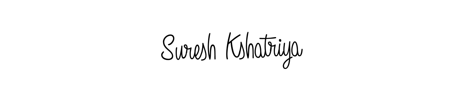Design your own signature with our free online signature maker. With this signature software, you can create a handwritten (Angelique-Rose-font-FFP) signature for name Suresh Kshatriya. Suresh Kshatriya signature style 5 images and pictures png
