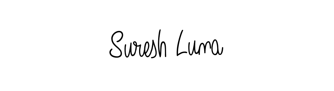 How to make Suresh Luna signature? Angelique-Rose-font-FFP is a professional autograph style. Create handwritten signature for Suresh Luna name. Suresh Luna signature style 5 images and pictures png