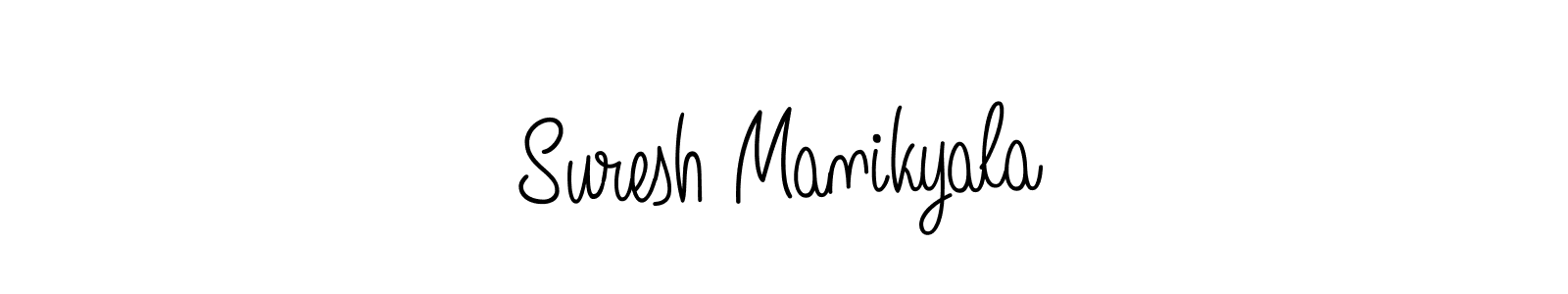 Use a signature maker to create a handwritten signature online. With this signature software, you can design (Angelique-Rose-font-FFP) your own signature for name Suresh Manikyala. Suresh Manikyala signature style 5 images and pictures png