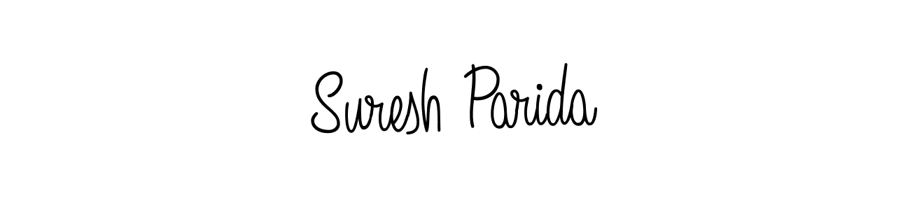 You should practise on your own different ways (Angelique-Rose-font-FFP) to write your name (Suresh Parida) in signature. don't let someone else do it for you. Suresh Parida signature style 5 images and pictures png