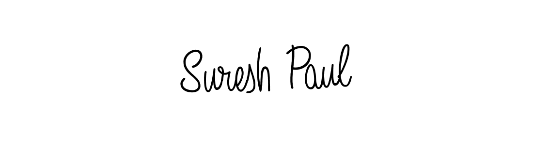 Use a signature maker to create a handwritten signature online. With this signature software, you can design (Angelique-Rose-font-FFP) your own signature for name Suresh Paul. Suresh Paul signature style 5 images and pictures png