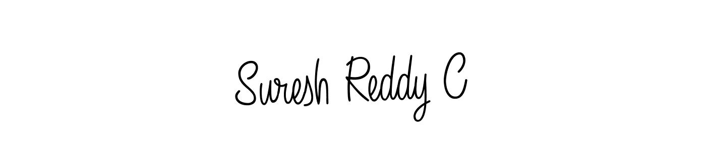 Create a beautiful signature design for name Suresh Reddy C. With this signature (Angelique-Rose-font-FFP) fonts, you can make a handwritten signature for free. Suresh Reddy C signature style 5 images and pictures png