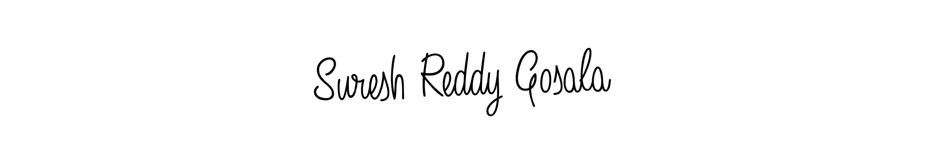You should practise on your own different ways (Angelique-Rose-font-FFP) to write your name (Suresh Reddy Gosala) in signature. don't let someone else do it for you. Suresh Reddy Gosala signature style 5 images and pictures png