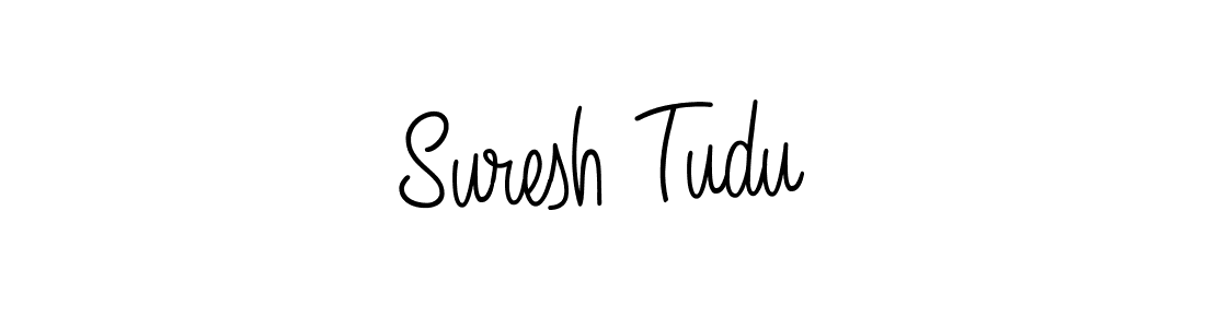Suresh Tudu stylish signature style. Best Handwritten Sign (Angelique-Rose-font-FFP) for my name. Handwritten Signature Collection Ideas for my name Suresh Tudu. Suresh Tudu signature style 5 images and pictures png