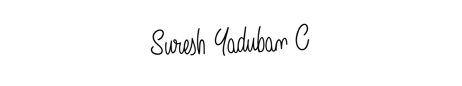 Create a beautiful signature design for name Suresh Yaduban C. With this signature (Angelique-Rose-font-FFP) fonts, you can make a handwritten signature for free. Suresh Yaduban C signature style 5 images and pictures png