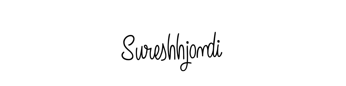 You should practise on your own different ways (Angelique-Rose-font-FFP) to write your name (Sureshhjondi) in signature. don't let someone else do it for you. Sureshhjondi signature style 5 images and pictures png