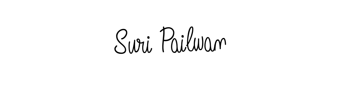 How to make Suri Pailwan name signature. Use Angelique-Rose-font-FFP style for creating short signs online. This is the latest handwritten sign. Suri Pailwan signature style 5 images and pictures png
