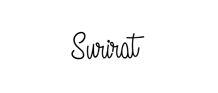 Use a signature maker to create a handwritten signature online. With this signature software, you can design (Angelique-Rose-font-FFP) your own signature for name Surirat. Surirat signature style 5 images and pictures png