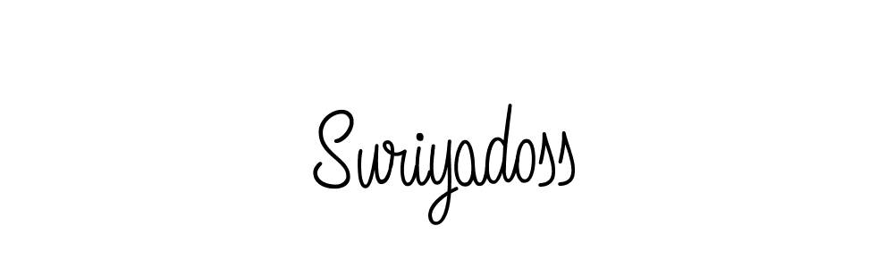 Suriyadoss stylish signature style. Best Handwritten Sign (Angelique-Rose-font-FFP) for my name. Handwritten Signature Collection Ideas for my name Suriyadoss. Suriyadoss signature style 5 images and pictures png