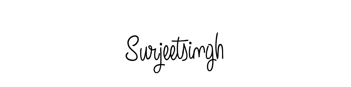 You should practise on your own different ways (Angelique-Rose-font-FFP) to write your name (Surjeetsingh) in signature. don't let someone else do it for you. Surjeetsingh signature style 5 images and pictures png