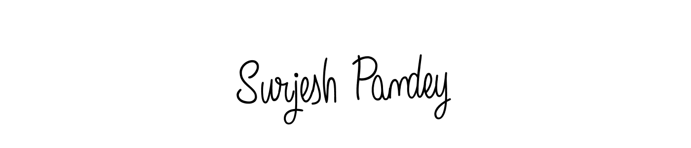 Make a short Surjesh Pandey signature style. Manage your documents anywhere anytime using Angelique-Rose-font-FFP. Create and add eSignatures, submit forms, share and send files easily. Surjesh Pandey signature style 5 images and pictures png