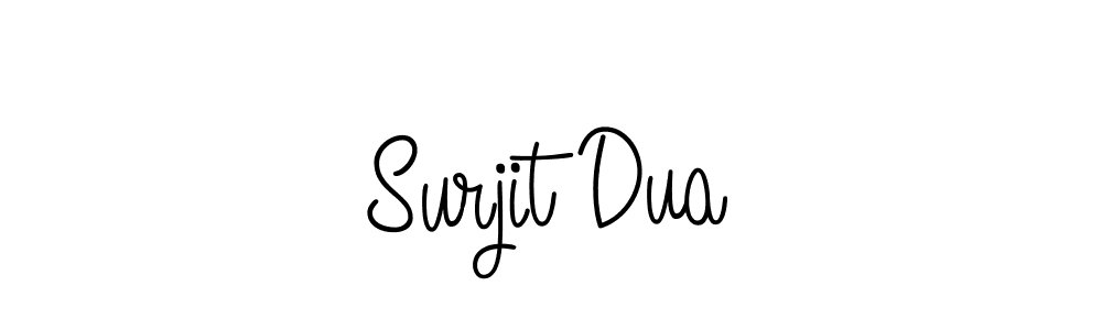 How to Draw Surjit Dua signature style? Angelique-Rose-font-FFP is a latest design signature styles for name Surjit Dua. Surjit Dua signature style 5 images and pictures png