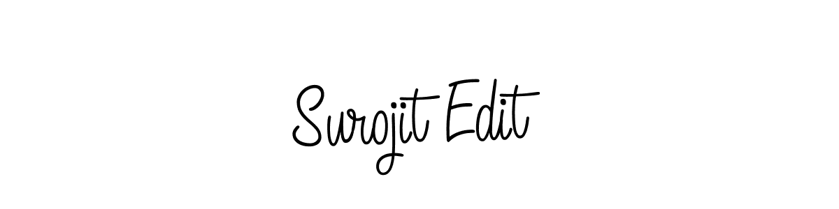 You should practise on your own different ways (Angelique-Rose-font-FFP) to write your name (Surojit Edit) in signature. don't let someone else do it for you. Surojit Edit signature style 5 images and pictures png