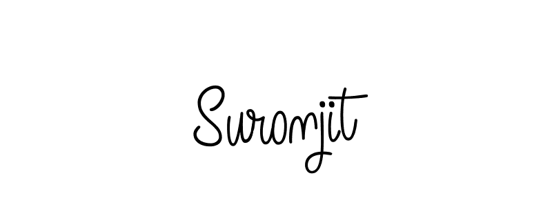 How to make Suronjit name signature. Use Angelique-Rose-font-FFP style for creating short signs online. This is the latest handwritten sign. Suronjit signature style 5 images and pictures png