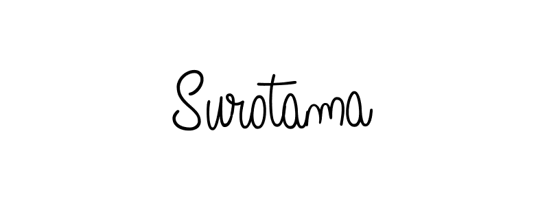 How to make Surotama name signature. Use Angelique-Rose-font-FFP style for creating short signs online. This is the latest handwritten sign. Surotama signature style 5 images and pictures png