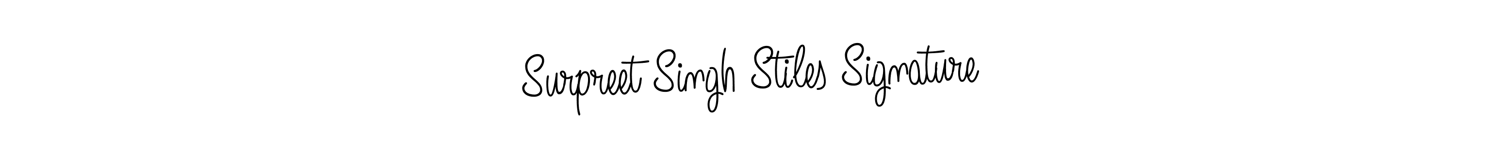 Also You can easily find your signature by using the search form. We will create Surpreet Singh Stiles Signature name handwritten signature images for you free of cost using Angelique-Rose-font-FFP sign style. Surpreet Singh Stiles Signature signature style 5 images and pictures png