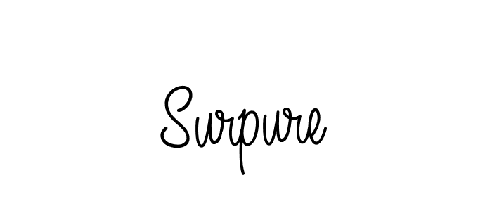 Design your own signature with our free online signature maker. With this signature software, you can create a handwritten (Angelique-Rose-font-FFP) signature for name Surpure. Surpure signature style 5 images and pictures png