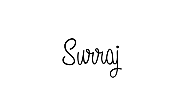 Create a beautiful signature design for name Surraj. With this signature (Angelique-Rose-font-FFP) fonts, you can make a handwritten signature for free. Surraj signature style 5 images and pictures png