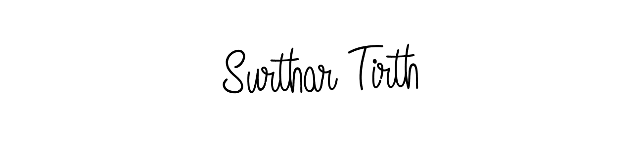 if you are searching for the best signature style for your name Surthar Tirth. so please give up your signature search. here we have designed multiple signature styles  using Angelique-Rose-font-FFP. Surthar Tirth signature style 5 images and pictures png