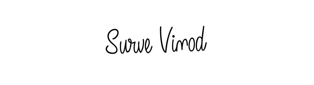 How to make Surve Vinod signature? Angelique-Rose-font-FFP is a professional autograph style. Create handwritten signature for Surve Vinod name. Surve Vinod signature style 5 images and pictures png