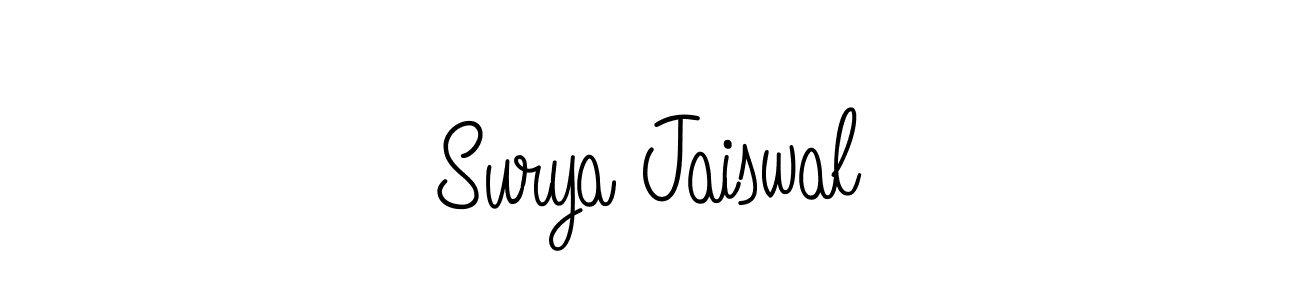 Similarly Angelique-Rose-font-FFP is the best handwritten signature design. Signature creator online .You can use it as an online autograph creator for name Surya Jaiswal. Surya Jaiswal signature style 5 images and pictures png
