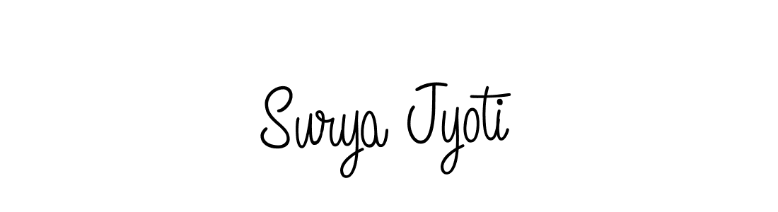 How to make Surya Jyoti signature? Angelique-Rose-font-FFP is a professional autograph style. Create handwritten signature for Surya Jyoti name. Surya Jyoti signature style 5 images and pictures png