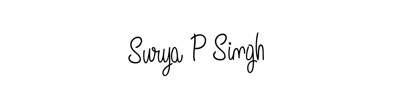 It looks lik you need a new signature style for name Surya P Singh. Design unique handwritten (Angelique-Rose-font-FFP) signature with our free signature maker in just a few clicks. Surya P Singh signature style 5 images and pictures png