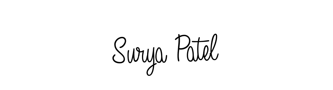 Angelique-Rose-font-FFP is a professional signature style that is perfect for those who want to add a touch of class to their signature. It is also a great choice for those who want to make their signature more unique. Get Surya Patel name to fancy signature for free. Surya Patel signature style 5 images and pictures png