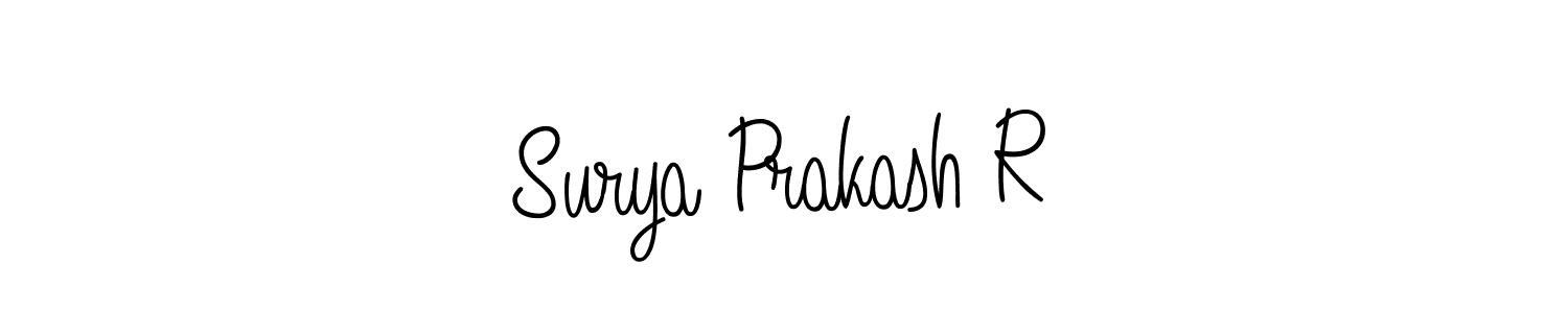 Also You can easily find your signature by using the search form. We will create Surya Prakash R name handwritten signature images for you free of cost using Angelique-Rose-font-FFP sign style. Surya Prakash R signature style 5 images and pictures png