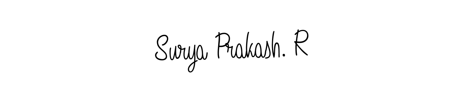 Similarly Angelique-Rose-font-FFP is the best handwritten signature design. Signature creator online .You can use it as an online autograph creator for name Surya Prakash. R. Surya Prakash. R signature style 5 images and pictures png