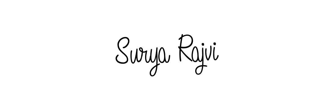 Surya Rajvi stylish signature style. Best Handwritten Sign (Angelique-Rose-font-FFP) for my name. Handwritten Signature Collection Ideas for my name Surya Rajvi. Surya Rajvi signature style 5 images and pictures png
