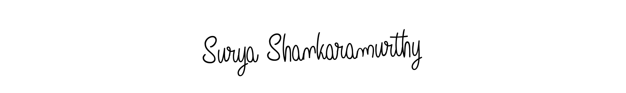 Design your own signature with our free online signature maker. With this signature software, you can create a handwritten (Angelique-Rose-font-FFP) signature for name Surya Shankaramurthy. Surya Shankaramurthy signature style 5 images and pictures png
