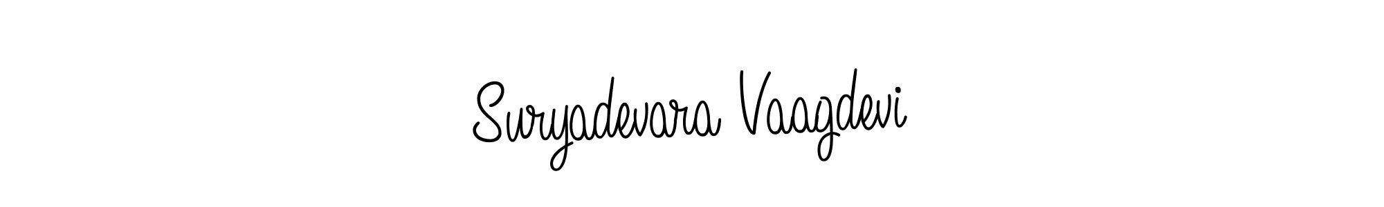 This is the best signature style for the Suryadevara Vaagdevi name. Also you like these signature font (Angelique-Rose-font-FFP). Mix name signature. Suryadevara Vaagdevi signature style 5 images and pictures png