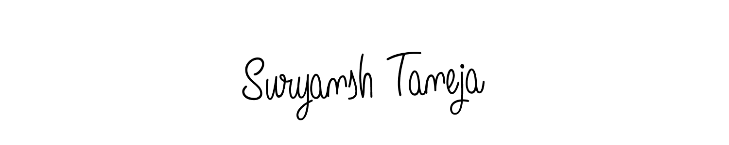 Make a beautiful signature design for name Suryansh Taneja. Use this online signature maker to create a handwritten signature for free. Suryansh Taneja signature style 5 images and pictures png