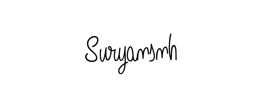 Make a beautiful signature design for name Suryansnh. Use this online signature maker to create a handwritten signature for free. Suryansnh signature style 5 images and pictures png