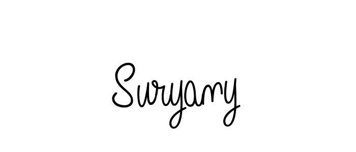How to make Suryany signature? Angelique-Rose-font-FFP is a professional autograph style. Create handwritten signature for Suryany name. Suryany signature style 5 images and pictures png