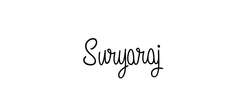 Use a signature maker to create a handwritten signature online. With this signature software, you can design (Angelique-Rose-font-FFP) your own signature for name Suryaraj. Suryaraj signature style 5 images and pictures png