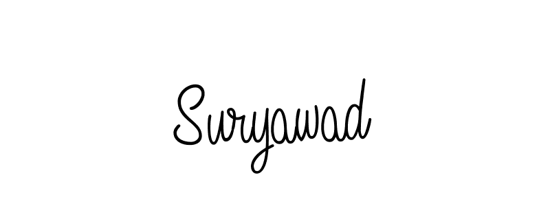 Create a beautiful signature design for name Suryawad. With this signature (Angelique-Rose-font-FFP) fonts, you can make a handwritten signature for free. Suryawad signature style 5 images and pictures png