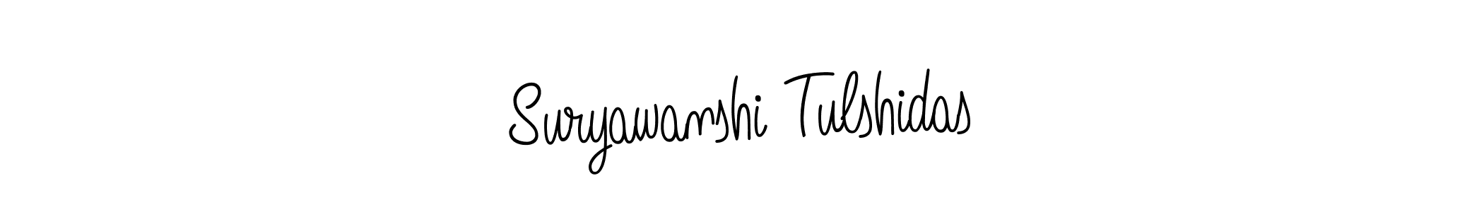 Create a beautiful signature design for name Suryawanshi Tulshidas. With this signature (Angelique-Rose-font-FFP) fonts, you can make a handwritten signature for free. Suryawanshi Tulshidas signature style 5 images and pictures png