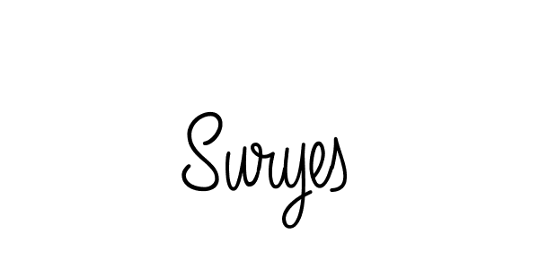 How to make Suryes signature? Angelique-Rose-font-FFP is a professional autograph style. Create handwritten signature for Suryes name. Suryes signature style 5 images and pictures png