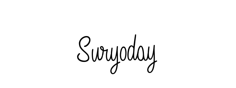 How to make Suryoday signature? Angelique-Rose-font-FFP is a professional autograph style. Create handwritten signature for Suryoday name. Suryoday signature style 5 images and pictures png