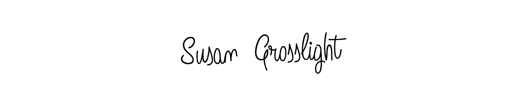 The best way (Angelique-Rose-font-FFP) to make a short signature is to pick only two or three words in your name. The name Susan  Grosslight include a total of six letters. For converting this name. Susan  Grosslight signature style 5 images and pictures png