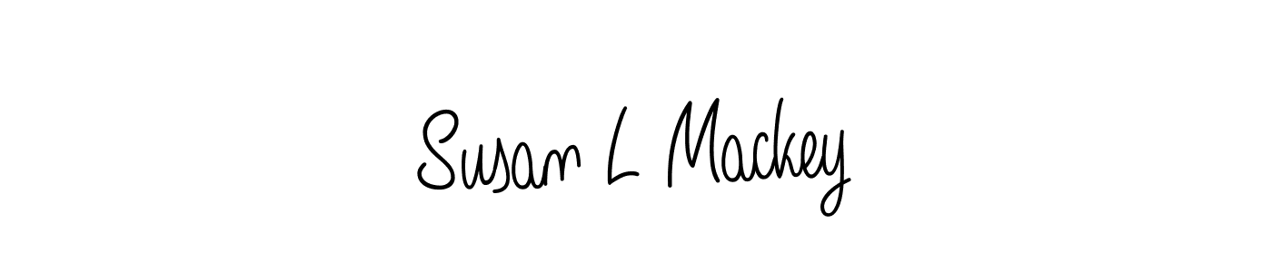 How to make Susan L Mackey name signature. Use Angelique-Rose-font-FFP style for creating short signs online. This is the latest handwritten sign. Susan L Mackey signature style 5 images and pictures png