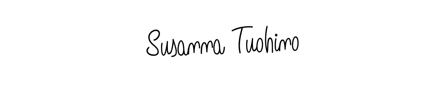 Susanna Tuohino stylish signature style. Best Handwritten Sign (Angelique-Rose-font-FFP) for my name. Handwritten Signature Collection Ideas for my name Susanna Tuohino. Susanna Tuohino signature style 5 images and pictures png