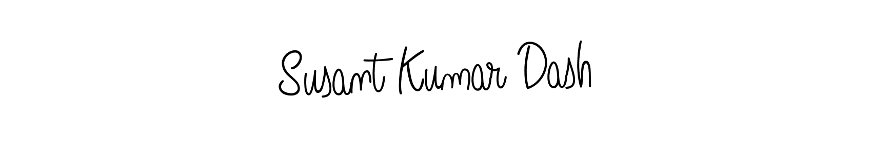 Use a signature maker to create a handwritten signature online. With this signature software, you can design (Angelique-Rose-font-FFP) your own signature for name Susant Kumar Dash. Susant Kumar Dash signature style 5 images and pictures png